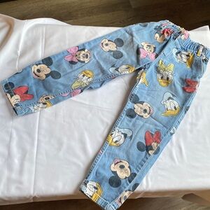 H&M Kids' Blue Jeans with Cartoon Faces